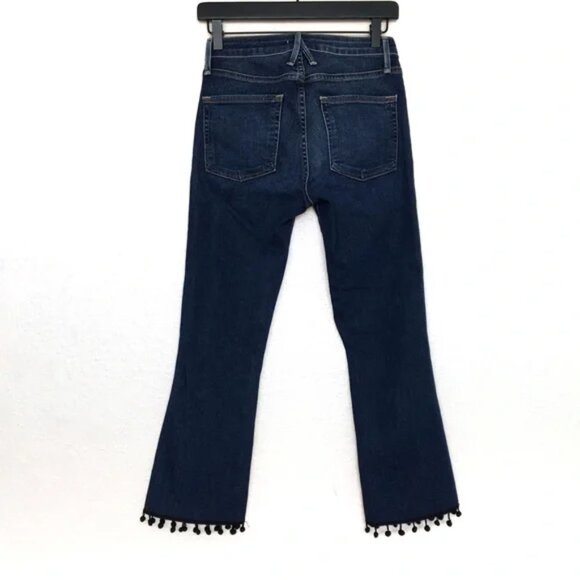 Good American The Pom Pom Good Boot Crop Jeans - Picture 6 of 9